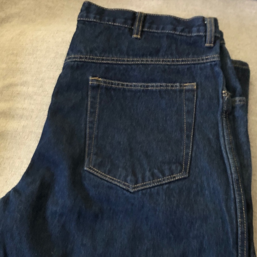 Basic Editions Men's Straight Jeans - Dark Blue